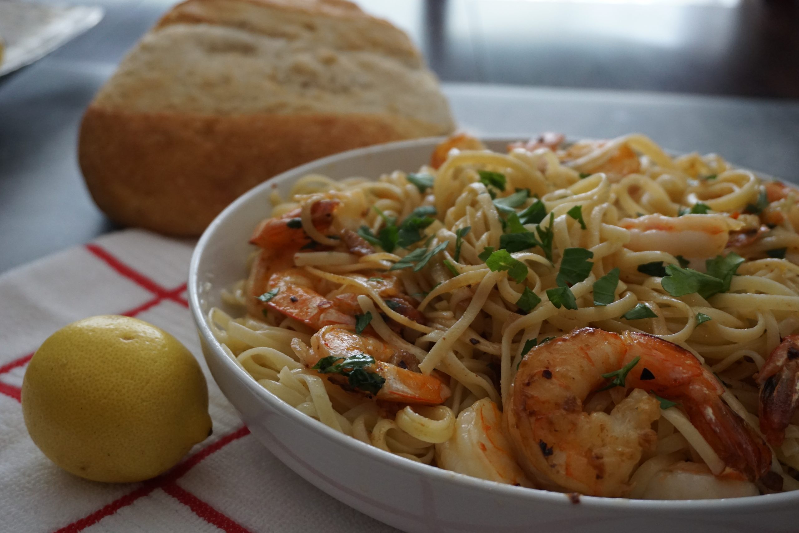 Linguine With A Garlic Shrimp Scampi Dulcet Scintilla