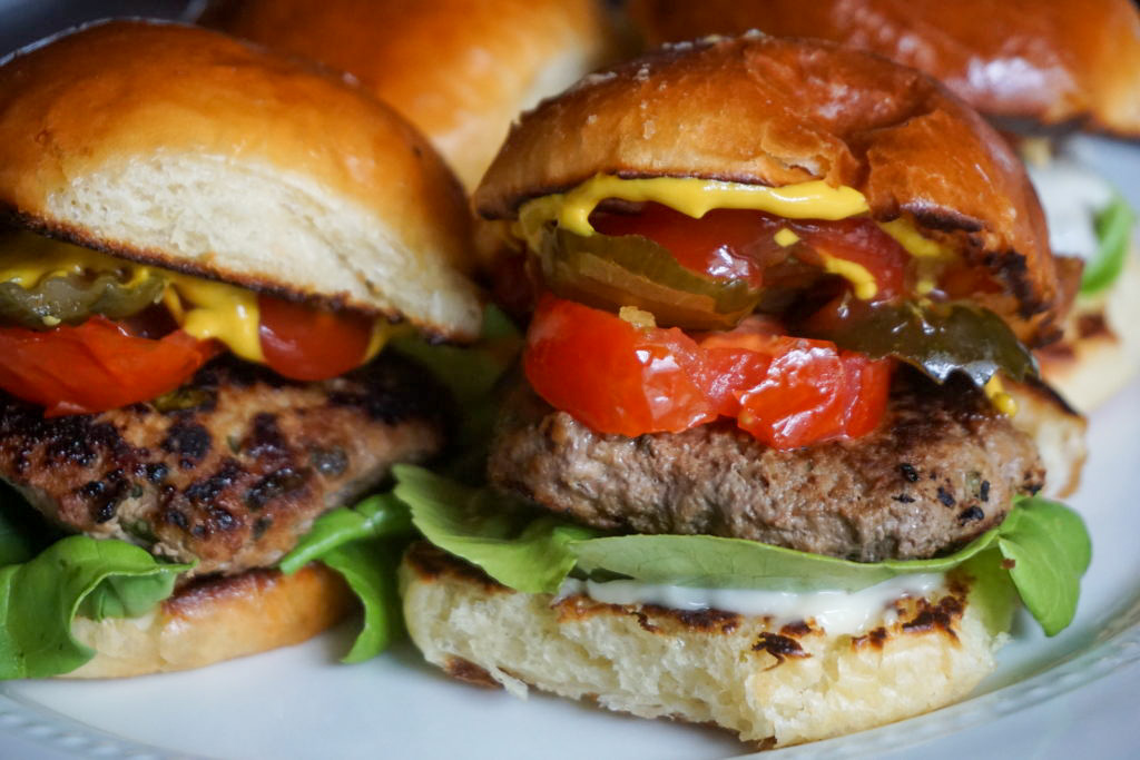 turkey and spinach sliders 