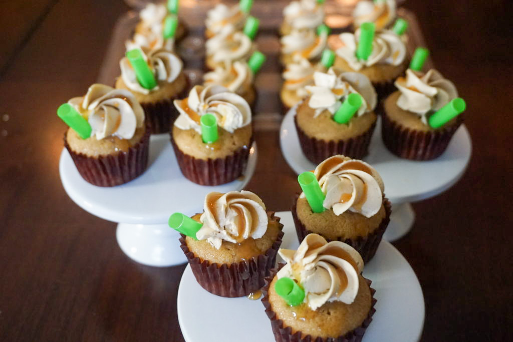 Caramel Frappuccino Mini Cupcakes