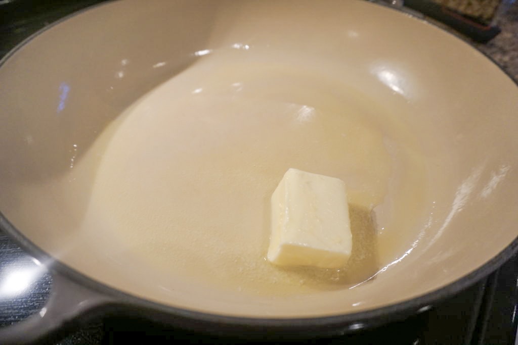 Melting unsalted butter 