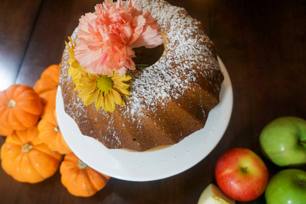 close-up of the cake