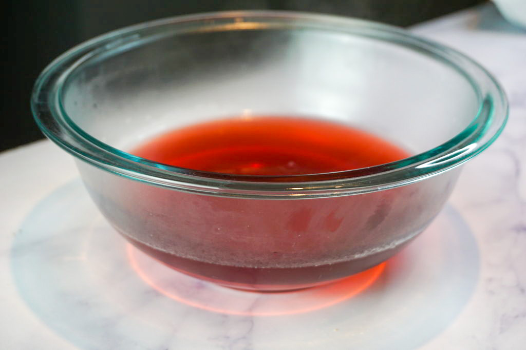 the strawberry simple syrup 