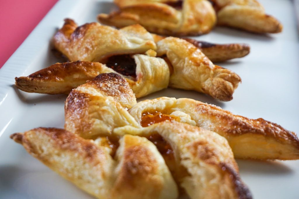 the plated puff pastry 