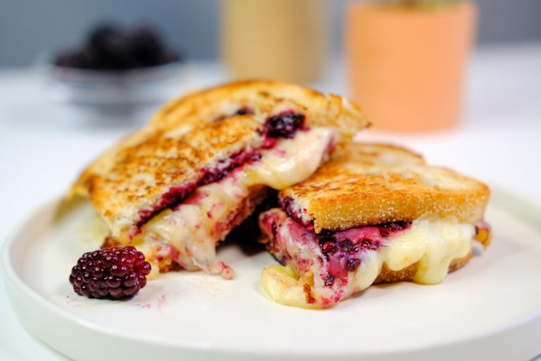 Bacon Blackberry Grilled Cheese - Dulcet Scintilla